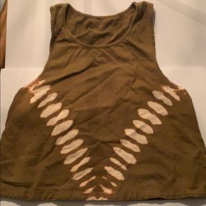 Free People Racerback Tie Dye Tank